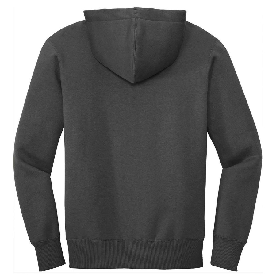 * District Men'S Charcoal Perfect Weight Fleece Full-Zip Hoodie | Full Zips