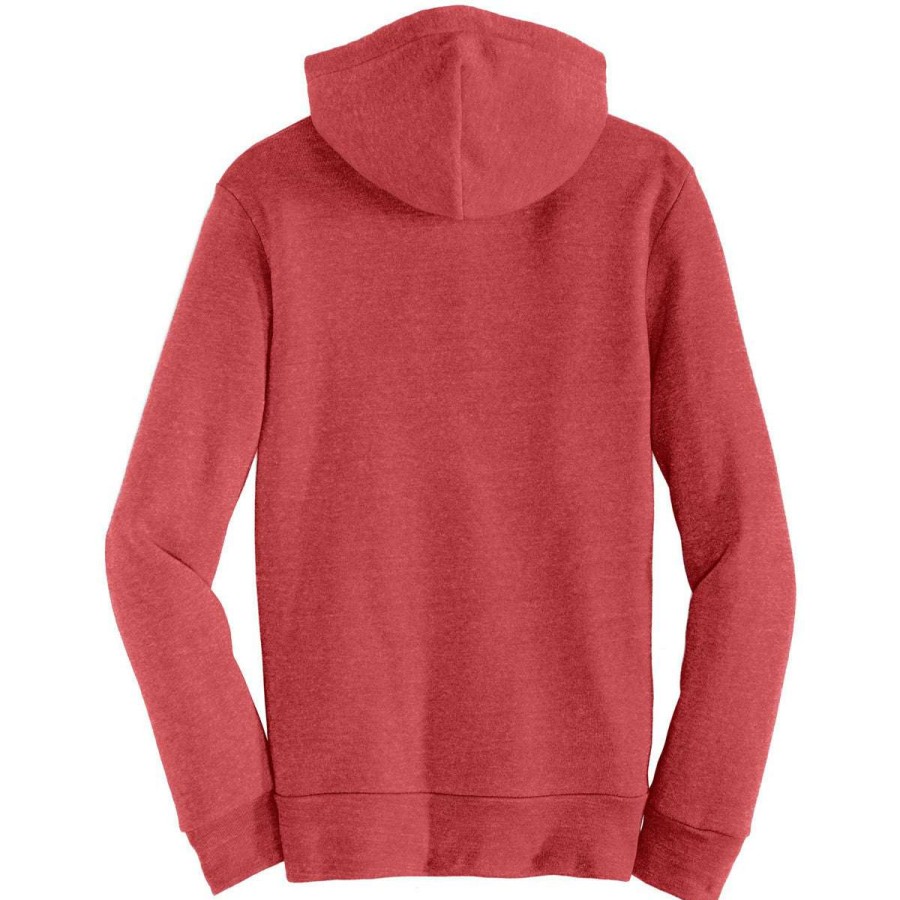 * Alternative Apparel Men'S True Red Rocky Eco-Fleece Full Zip Hoodie | Full Zips