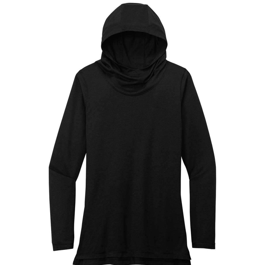 * Sport-Tek Women'S Black Triad Solid Posicharge Tri-Blend Wicking Long Sleeve Hoodie | Sweatshirts