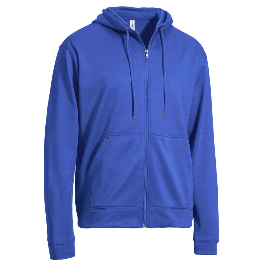 * Expert Men'S Royal Tec Full Zip Hoodie | Full Zips