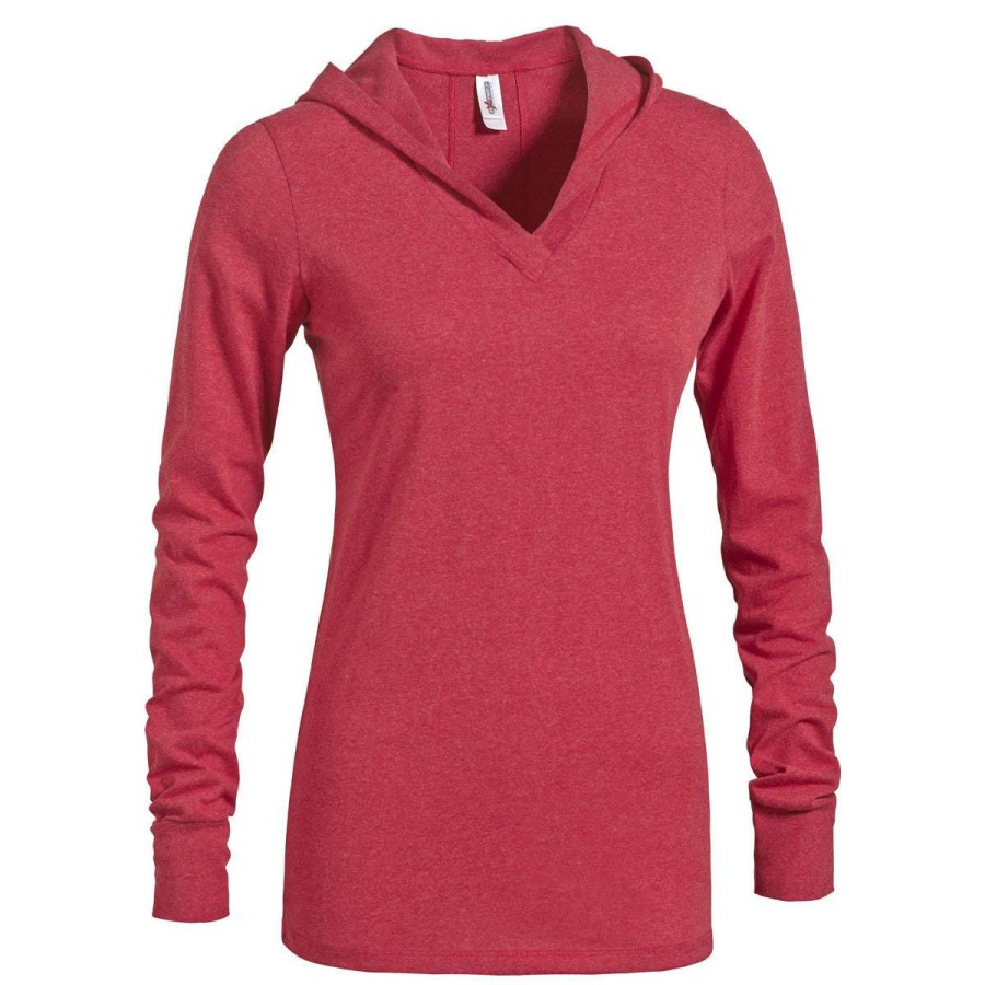 * Expert Women'S Dark Heather Red Soft Hoodie | Sweatshirts