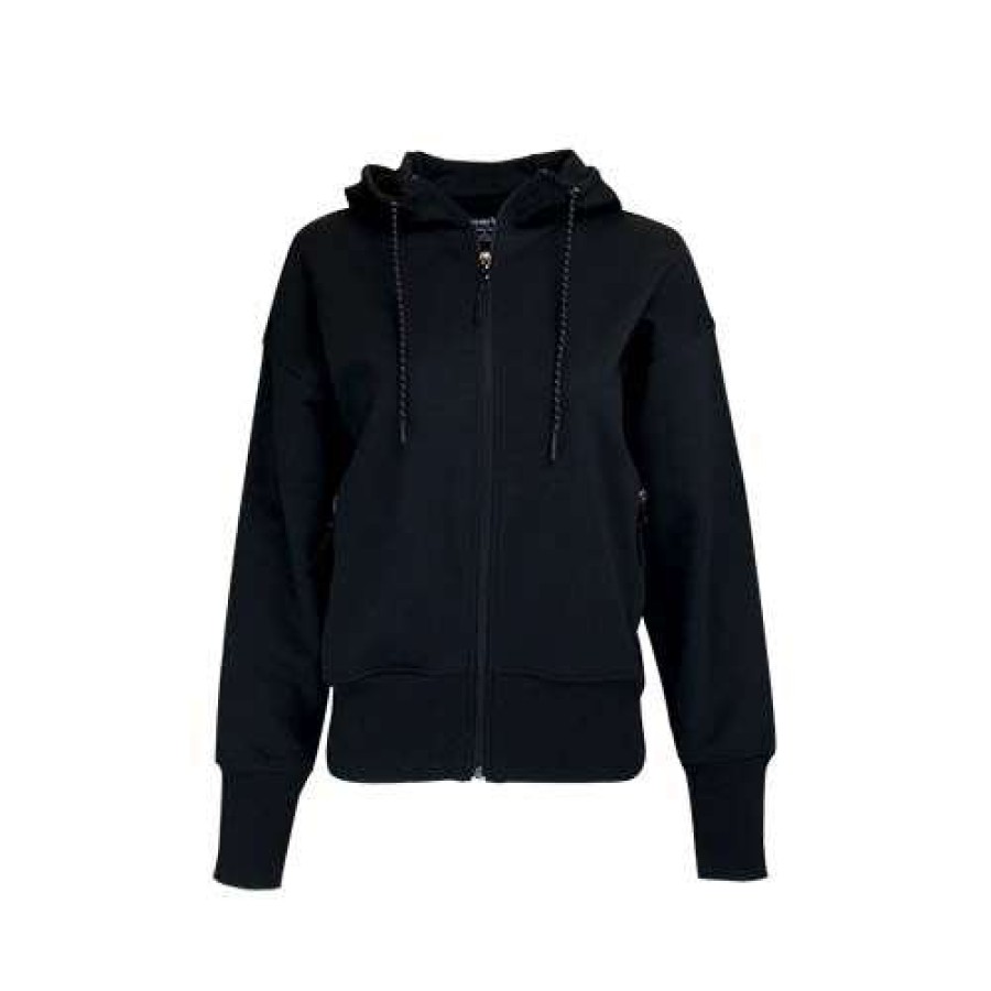 * Old Navy Women'S Black Dynamic Fleece Hoodie | Full Zips