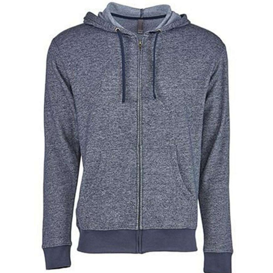 * Next Level Uni Midnight Navy Denim Fleece Full-Zip Hoodie | Full Zips