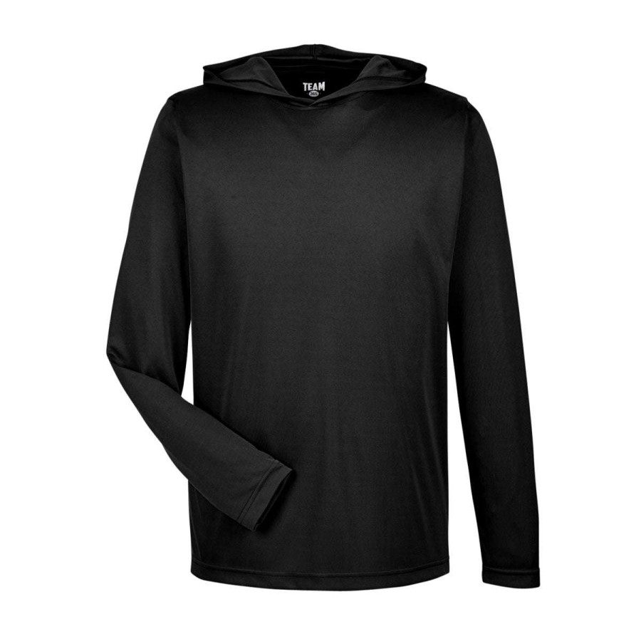 * Team 365 Men'S Black Zone Performance Hoodie | Sweatshirts