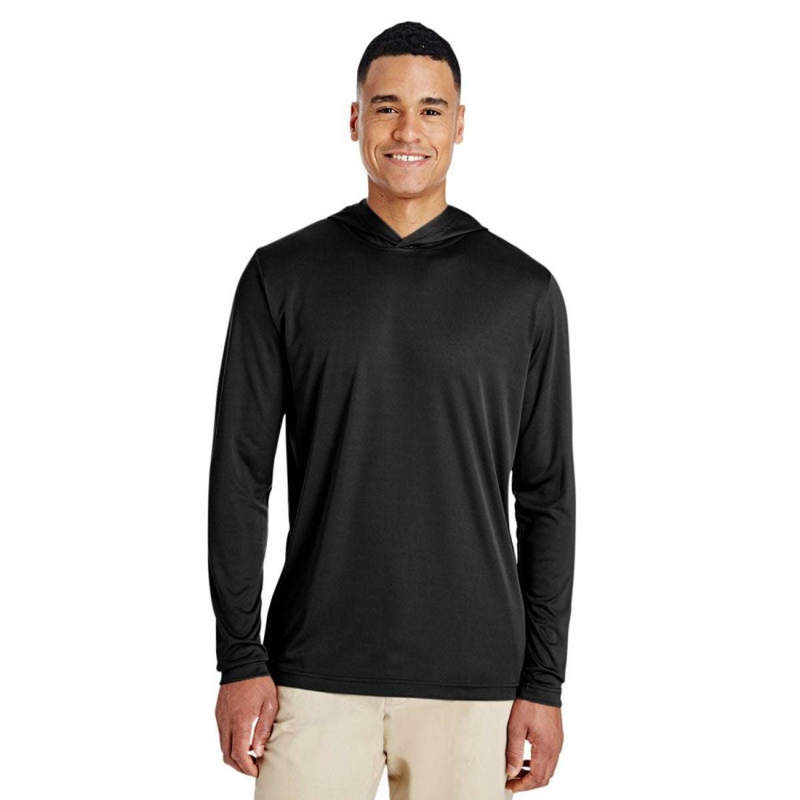 * Team 365 Men'S Black Zone Performance Hoodie | Sweatshirts