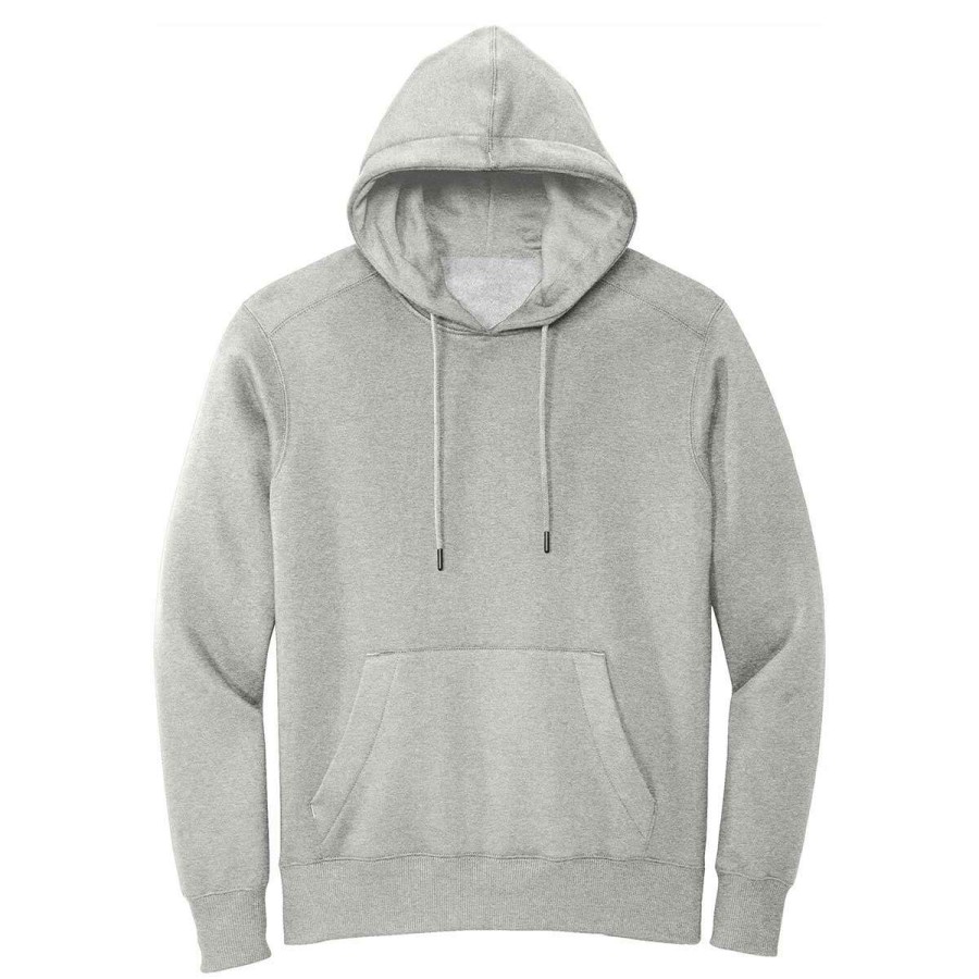 * District Men'S Heathered Steel Perfect Weight Fleece Hoodie | Sweatshirts