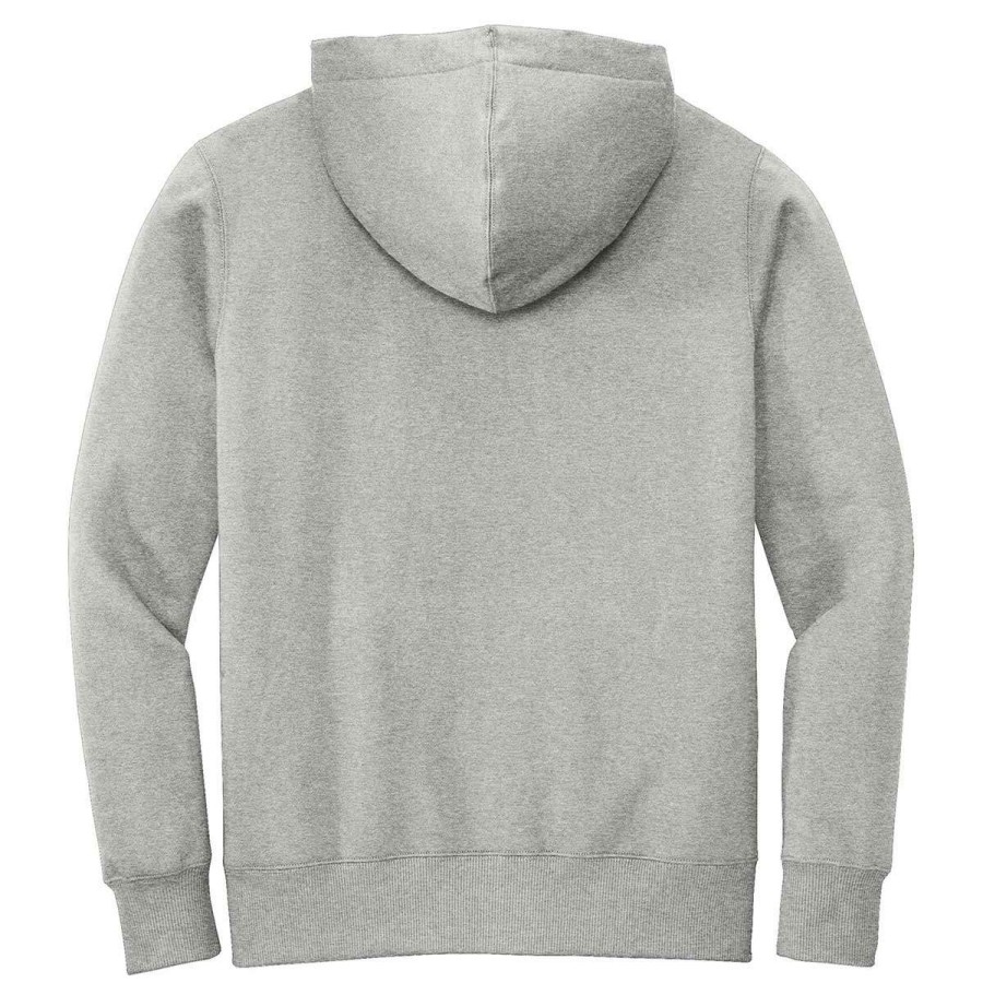 * District Men'S Heathered Steel Perfect Weight Fleece Hoodie | Sweatshirts