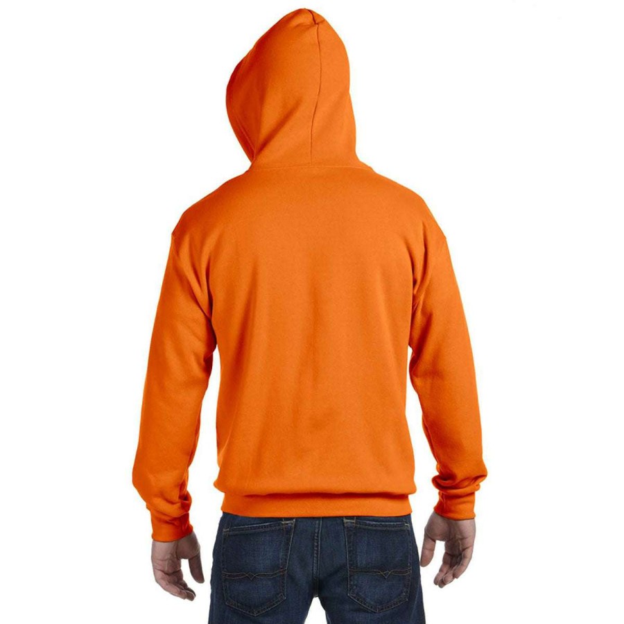 * Gildan Uni Safety Orange Heavy Blend 50/50 Full Zip Hoodie | Full Zips