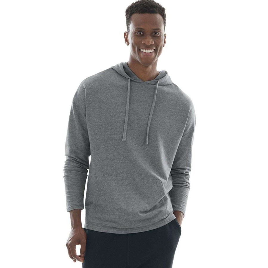 * Charles River Men'S Pewter Heather Harbor Hoodie | Full Zips