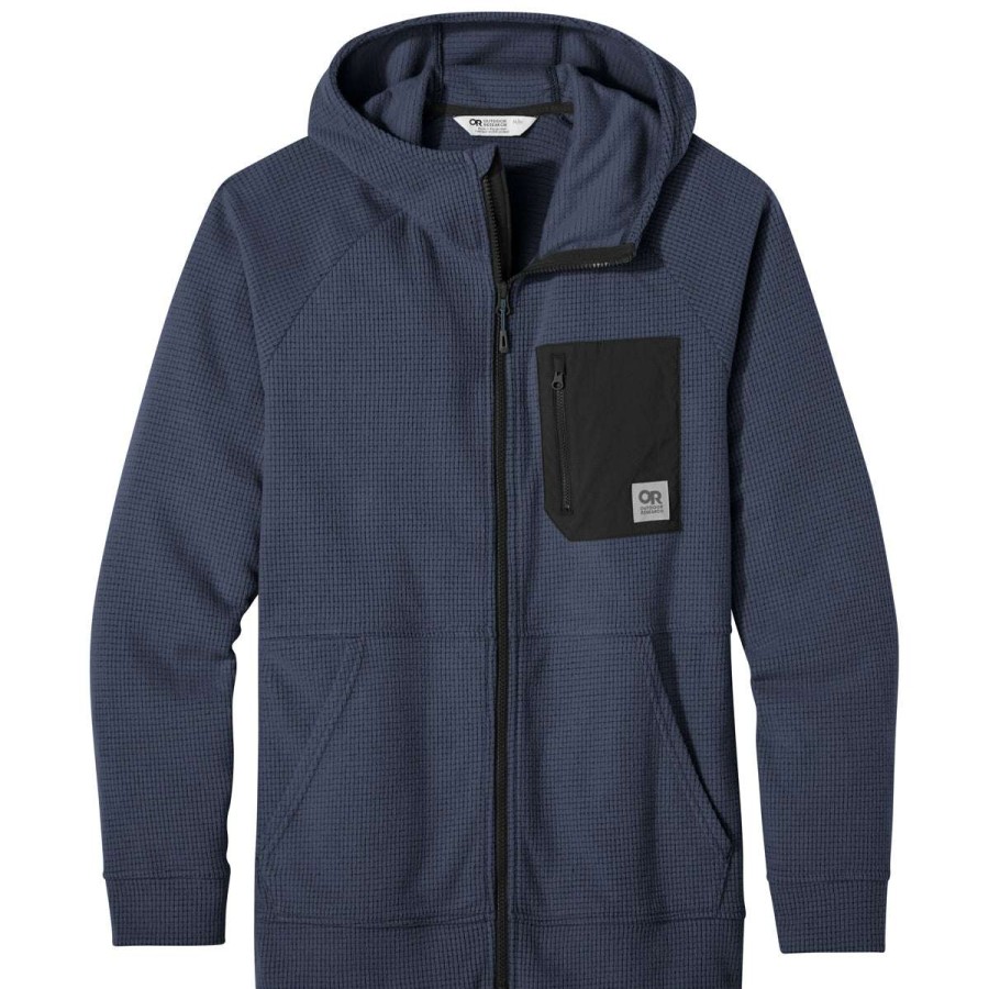 * Outdoor Research Men'S Naval Blue Trail Mix Hoodie | Full Zips