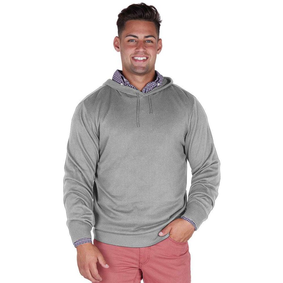 * Charles River Men'S Heather Grey Mystic Sweater Hoodie | Sweatshirts