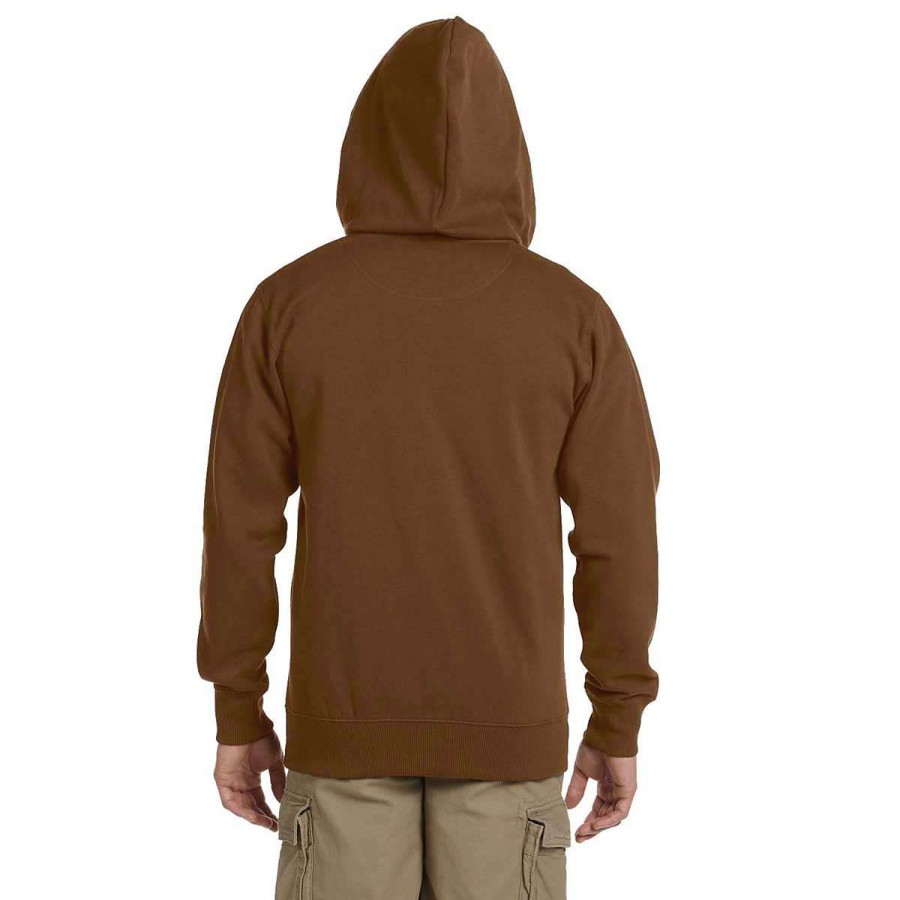 * Econscious Men'S Legacy Brown Organic/Recycled Full-Zip Hoodie | Full Zips