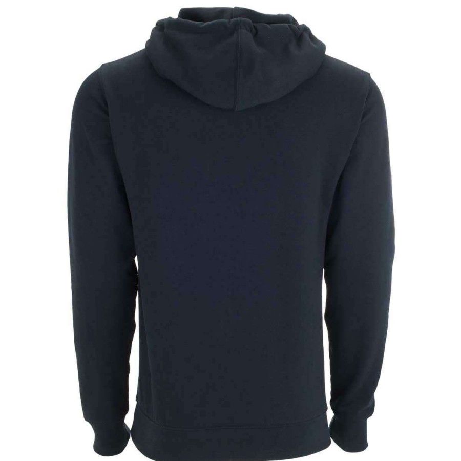 * Vantage Men'S Deep Navy Premium Cotton Blocked Fleece Pullover Hoodie | Sweatshirts