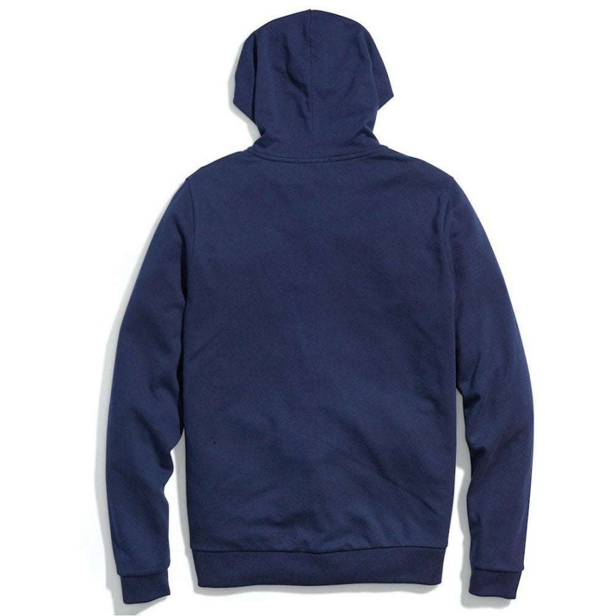 * Marine Layer Men'S True Navy Afternoon Hoodie | Full Zips