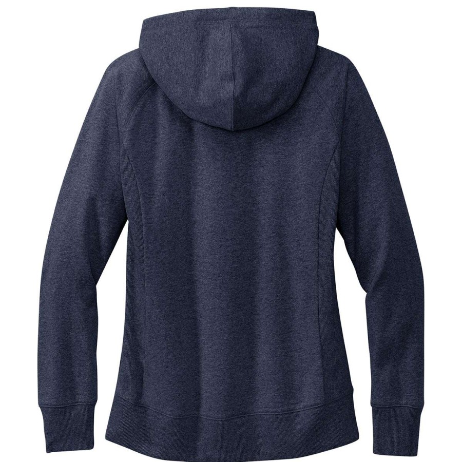 * District Women'S Heathered Navy Re-Fleece Hoodie | Sweatshirts