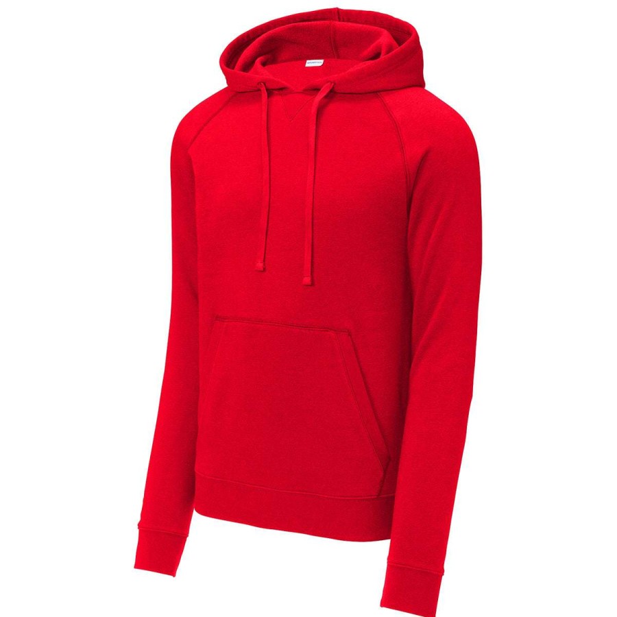 * Sport-Tek Men'S True Red Drive Fleece Pullover Hoodie | Sweatshirts