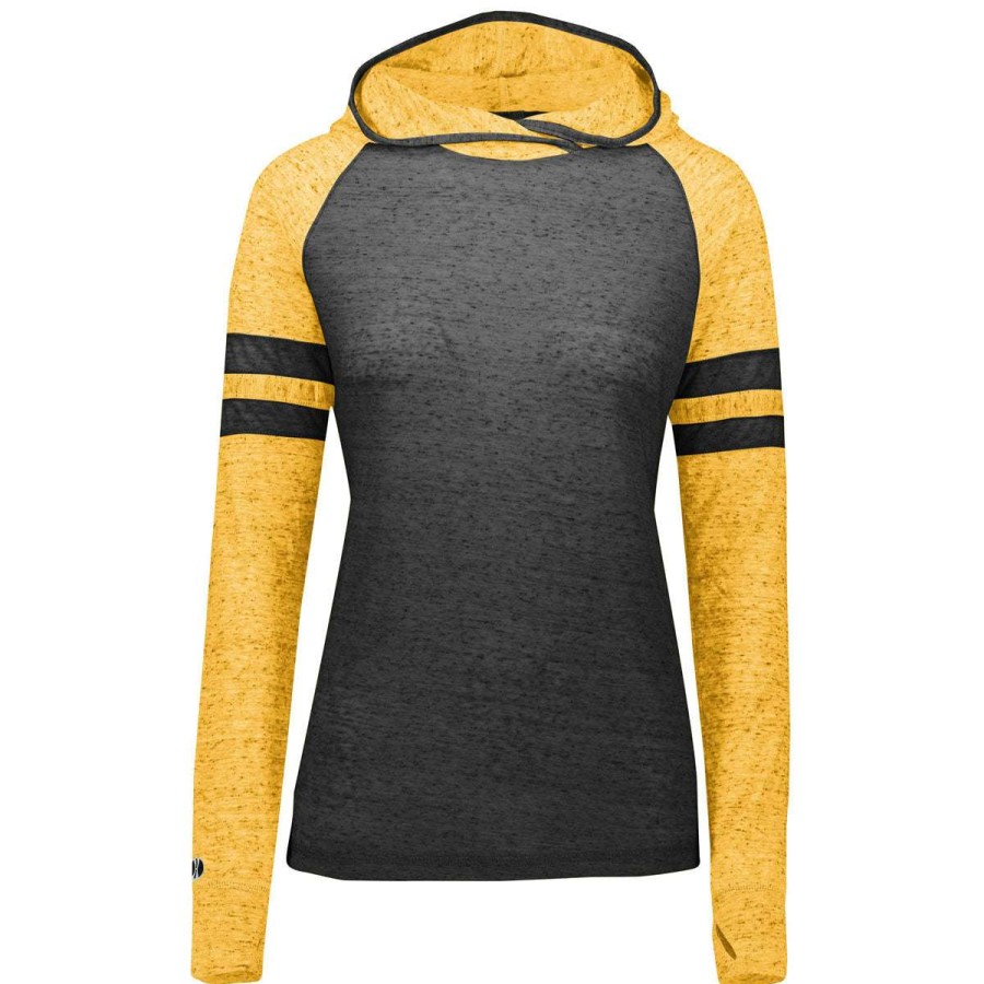 * Holloway Women'S Black/Light Gold Advocate Hoodie | Sweatshirts