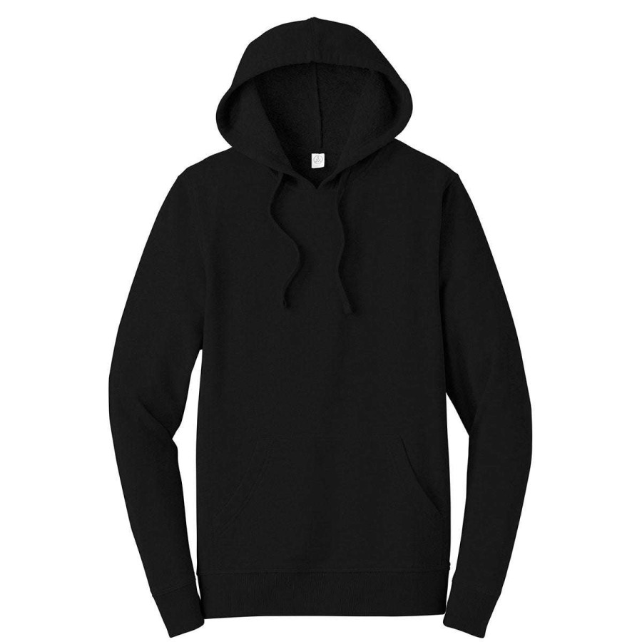 * Alternative Apparel Men'S Black Rider Blended Fleece Pullover Hoodie | Sweatshirts