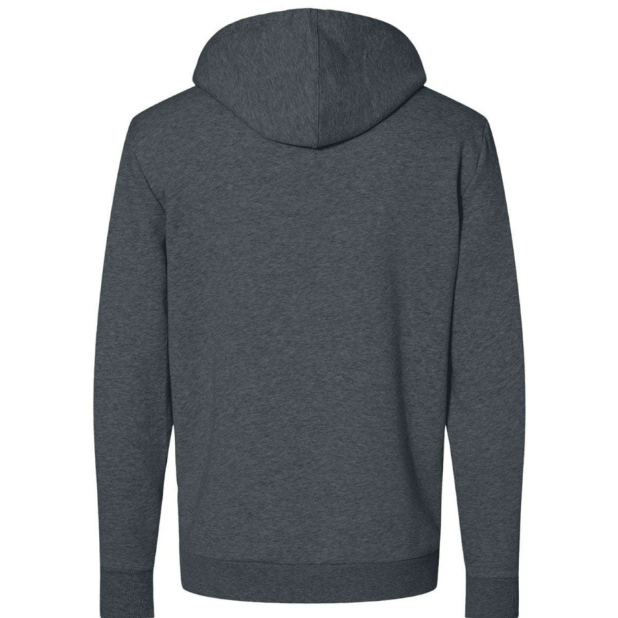 * Alternative Apparel Men'S Dark Heather Grey Eco-Cozy Fleece Zip Hoodie | Full Zips