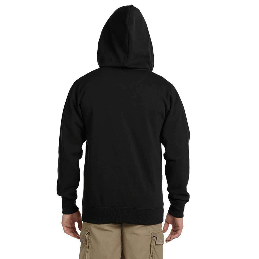 * Econscious Men'S Black Organic/Recycled Full-Zip Hoodie | Full Zips