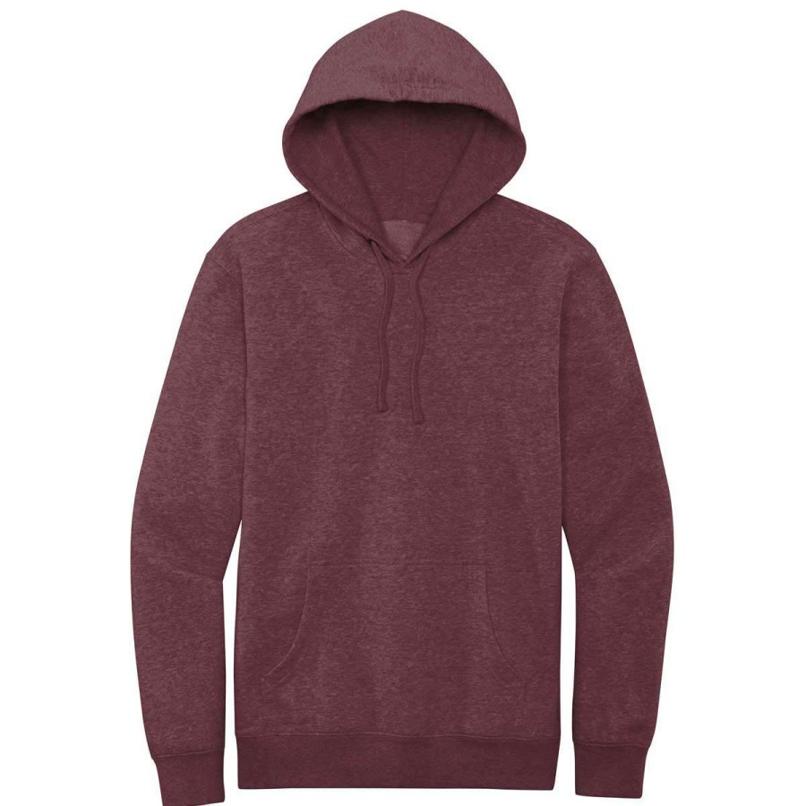 * District Men'S Heathered Cardinal V.I.T. Fleece Hoodie | Sweatshirts